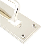 From The Anvil - Polished Nickel 300mm Art Deco Pull Handle on Backplate | Sku. 45381 | Trade Door Handles.