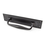 From The Anvil - Aged Bronze 300mm Art Deco Pull Handle on Backplate | Sku. 45382 | Trade Door Handles.