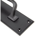 From The Anvil - Aged Bronze 300mm Art Deco Pull Handle on Backplate | Sku. 45382 | Trade Door Handles.