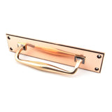 From The Anvil - Polished Bronze 300mm Art Deco Pull Handle on Backplate | Sku. 45383 | Trade Door Handles.