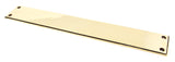 From The Anvil - Aged Brass 425mm Art Deco Fingerplate | Sku. 45384 | Trade Door Handles.
