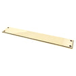 From The Anvil - Aged Brass 425mm Art Deco Fingerplate | Sku. 45384 | Trade Door Handles.