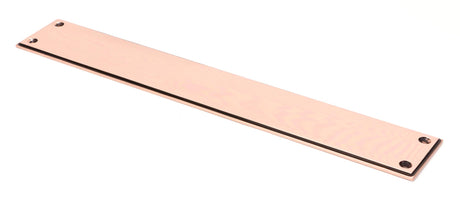 From The Anvil - Polished Bronze 425mm Art Deco Fingerplate | Sku. 45388 | Trade Door Handles.