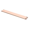 From The Anvil - Polished Bronze 425mm Art Deco Fingerplate | Sku. 45388 | Trade Door Handles.