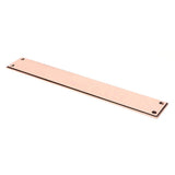 From The Anvil - Polished Bronze 425mm Art Deco Fingerplate | Sku. 45388 | Trade Door Handles.
