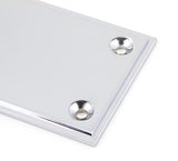 From The Anvil - Polished Chrome 300mm Art Deco Fingerplate | Sku. 45390 | Trade Door Handles.