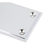 From The Anvil - Polished Chrome 300mm Art Deco Fingerplate | Sku. 45390 | Trade Door Handles.