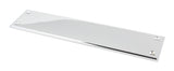 From The Anvil - Polished Chrome 300mm Art Deco Fingerplate | Sku. 45390 | Trade Door Handles.