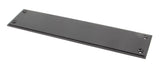 From The Anvil - Aged Bronze 300mm Art Deco Fingerplate | Sku. 45392 | Trade Door Handles.