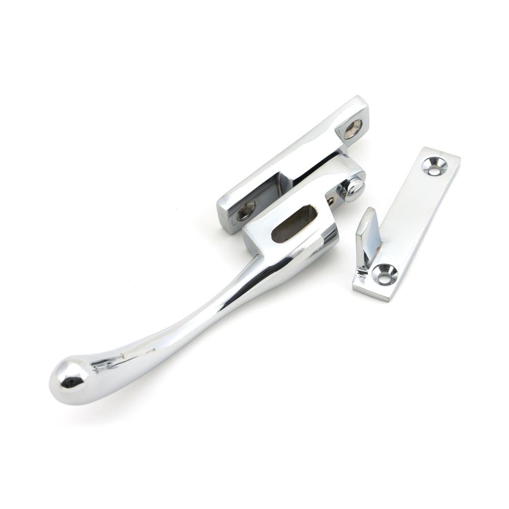 From The Anvil - Polished Chrome Night-Vent Locking Peardrop Fastener - LH | Sku. 45394 | Trade Door Handles.
