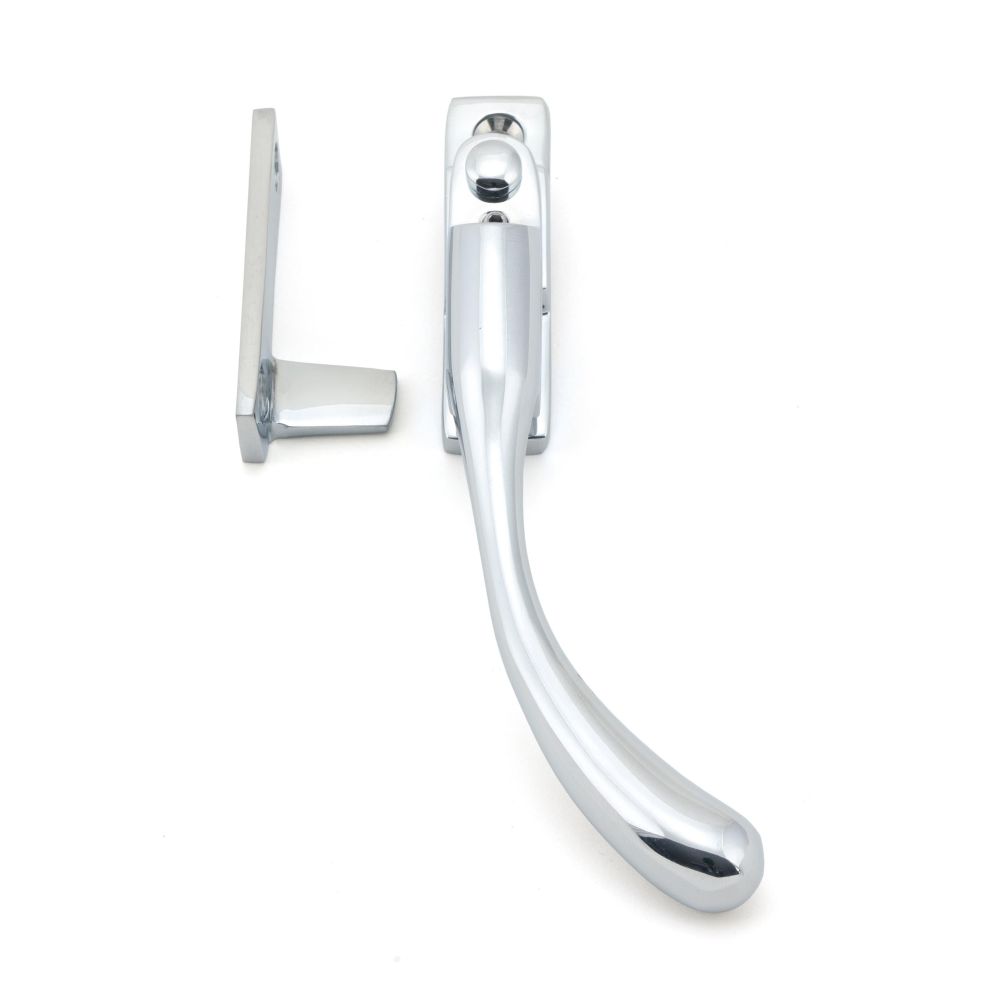 From The Anvil - Polished Chrome Night-Vent Locking Peardrop Fastener - RH | Sku. 45395 | Trade Door Handles.