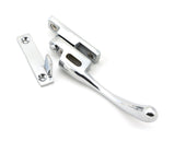 From The Anvil - Polished Chrome Night-Vent Locking Peardrop Fastener - RH | Sku. 45395 | Trade Door Handles.