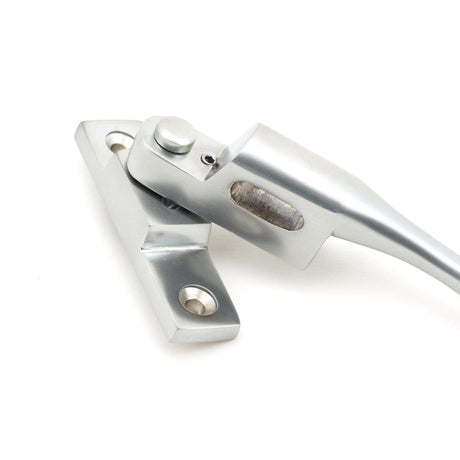 From The Anvil - Satin Chrome Night-Vent Locking Peardrop Fastener - LH | Sku. 45398 | Trade Door Handles.