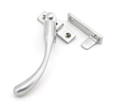 From The Anvil - Satin Chrome Night-Vent Locking Peardrop Fastener - LH | Sku. 45398 | Trade Door Handles.