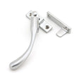 From The Anvil - Satin Chrome Night-Vent Locking Peardrop Fastener - LH | Sku. 45398 | Trade Door Handles.