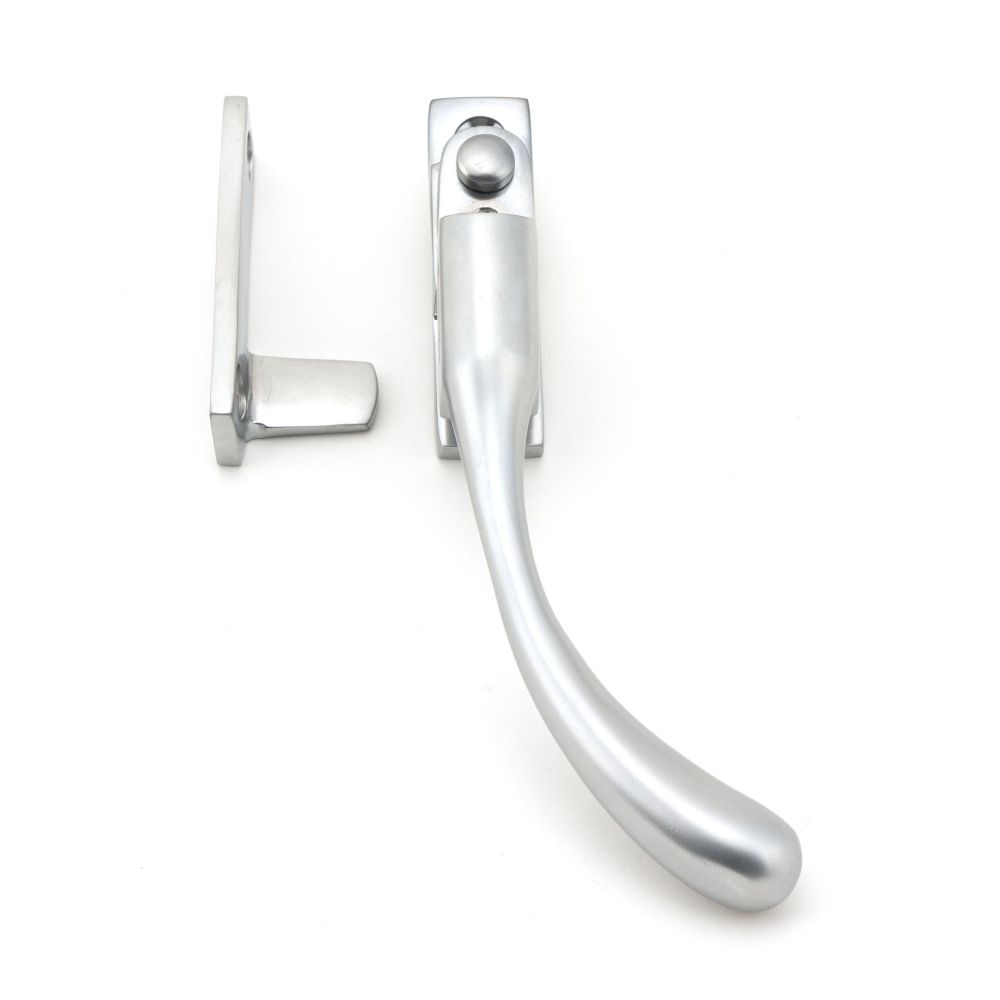 From The Anvil - Satin Chrome Night-Vent Locking Peardrop Fastener - RH | Sku. 45399 | Trade Door Handles.