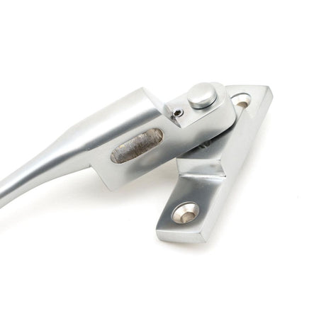From The Anvil - Satin Chrome Night-Vent Locking Peardrop Fastener - RH | Sku. 45399 | Trade Door Handles.