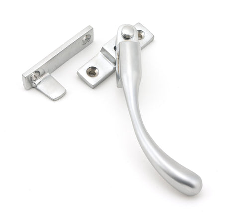 From The Anvil - Satin Chrome Night-Vent Locking Peardrop Fastener - RH | Sku. 45399 | Trade Door Handles.