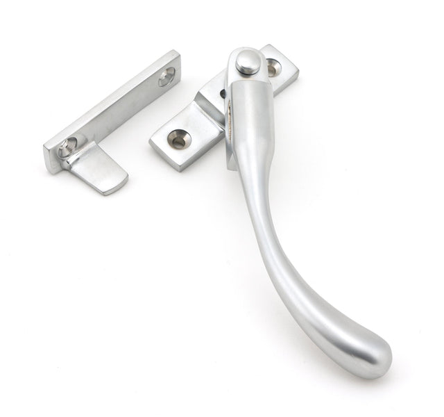 From The Anvil - Satin Chrome Night-Vent Locking Peardrop Fastener - RH | Sku. 45399 | Trade Door Handles.
