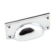 From The Anvil - Polished Chrome Art Deco Drawer Pull | Sku. 45402 | Trade Door Handles.