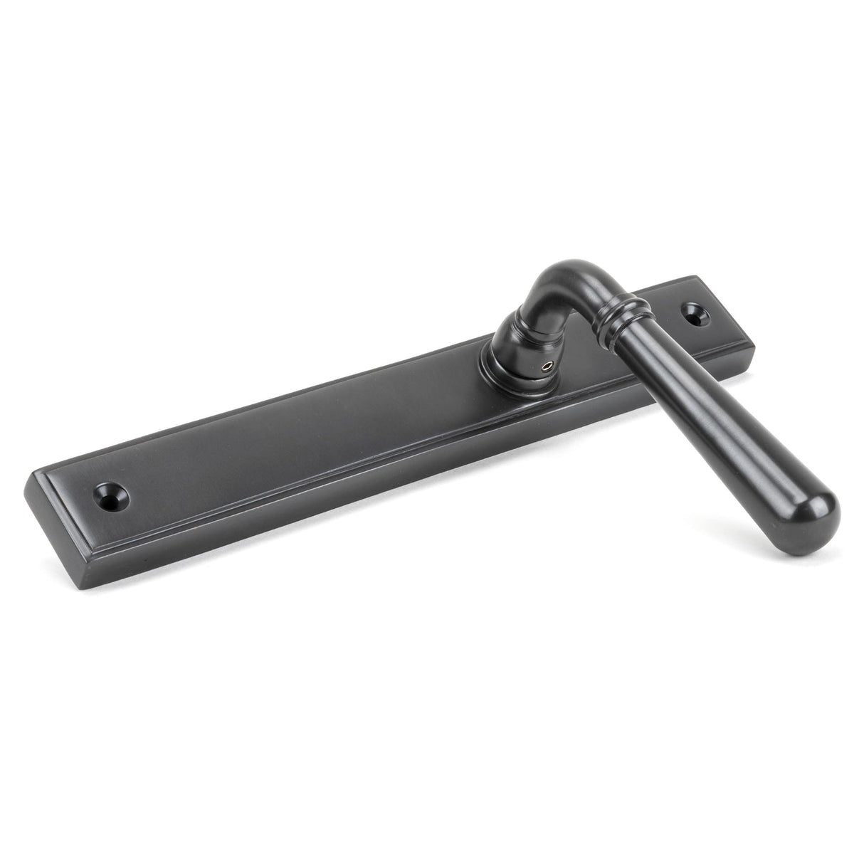 From The Anvil - Aged Bronze Newbury Slimline Lever Espag. Latch Set | Sku. 45418 | Trade Door Handles.
