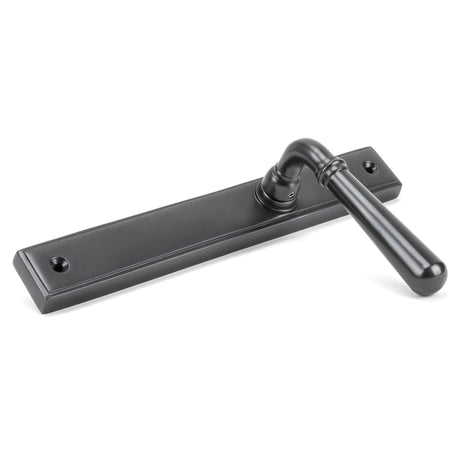 From The Anvil - Aged Bronze Newbury Slimline Lever Espag. Latch Set | Sku. 45418 | Trade Door Handles.