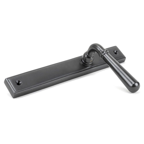 From The Anvil - Aged Bronze Newbury Slimline Lever Espag. Latch Set | Sku. 45418 | Trade Door Handles.