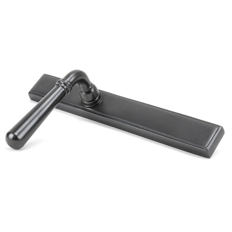 From The Anvil - Aged Bronze Newbury Slimline Lever Espag. Latch Set | Sku. 45418 | Trade Door Handles.