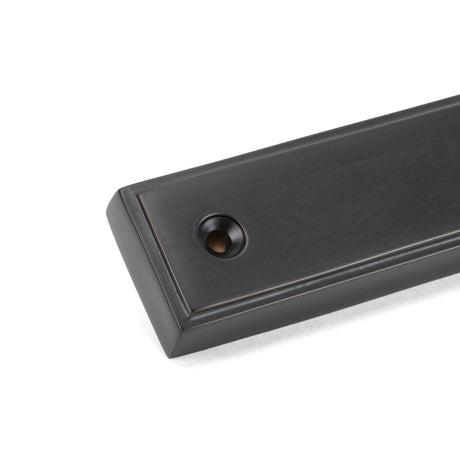 From The Anvil - Aged Bronze Newbury Slimline Lever Espag. Latch Set | Sku. 45418 | Trade Door Handles.