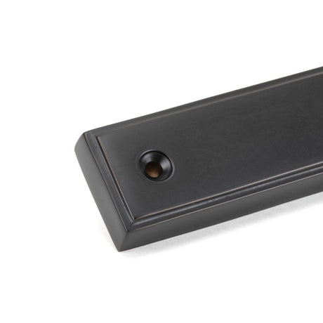 From The Anvil - Aged Bronze Newbury Slimline Lever Espag. Latch Set | Sku. 45418 | Trade Door Handles.