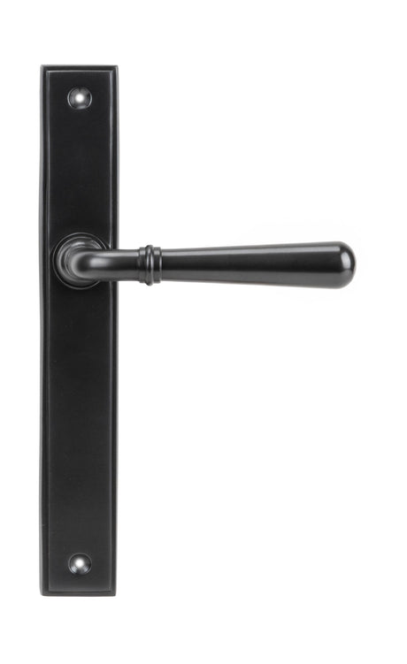 From The Anvil - Aged Bronze Newbury Slimline Lever Espag. Latch Set | Sku. 45418 | Trade Door Handles.