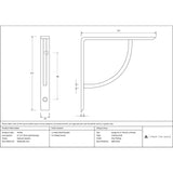 From The Anvil - Natural Smooth 6'' x 6'' Plain Shelf Bracket | Sku. 45420 | Trade Door Handles.