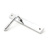 From The Anvil - Polished Chrome Reeded Slimline Lever Espag. Latch Set | Sku. 45426 | Trade Door Handles.