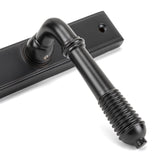From The Anvil - Aged Bronze Reeded Slimline Lever Espag. Latch Set | Sku. 45427 | Trade Door Handles.