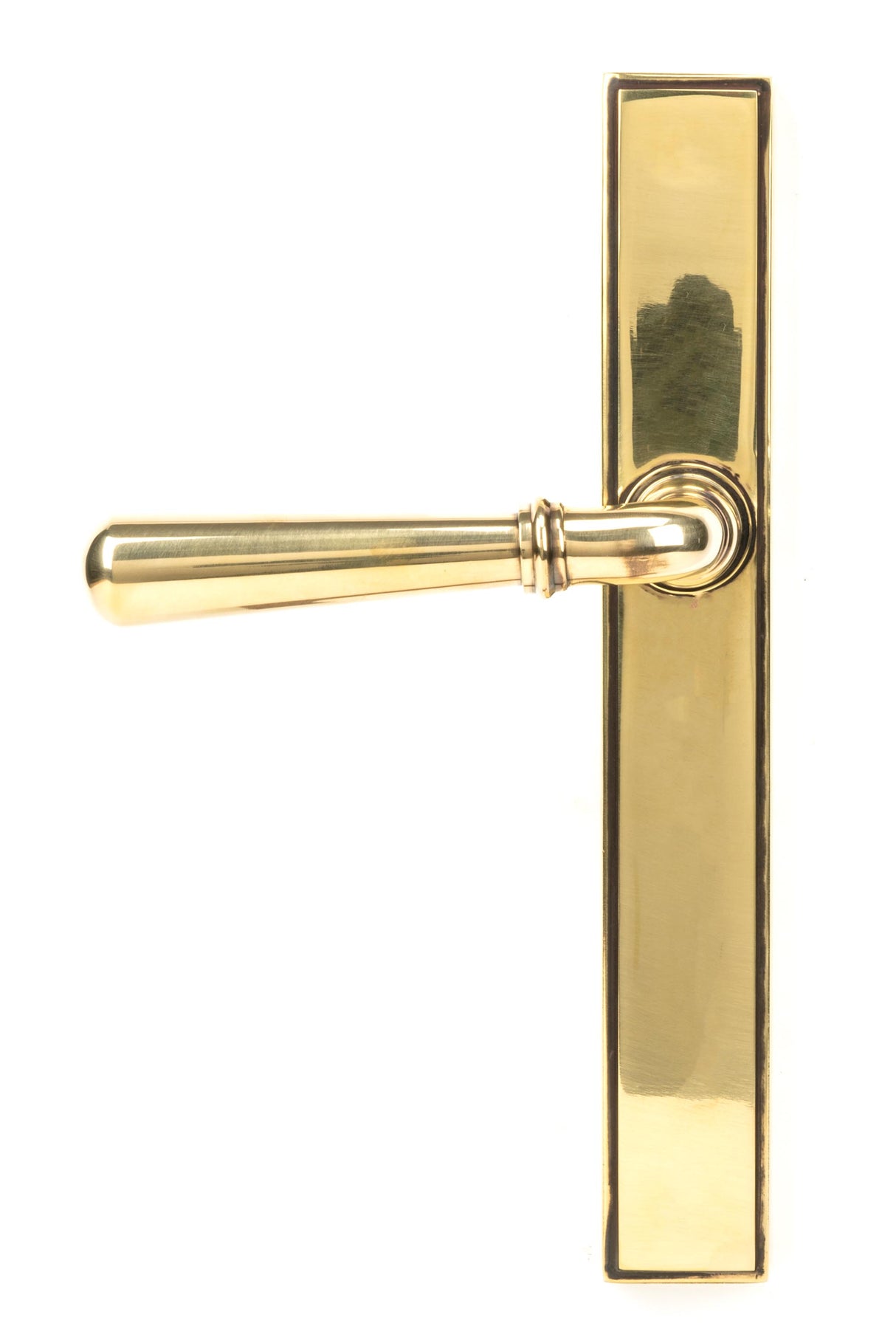 From The Anvil - Aged Brass Newbury Slimline Lever Espag. Latch Set | Sku. 45429 | Trade Door Handles.