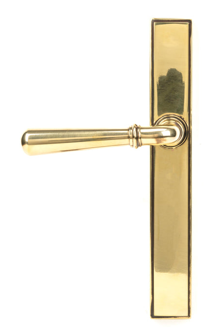 From The Anvil - Aged Brass Newbury Slimline Lever Espag. Latch Set | Sku. 45429 | Trade Door Handles.