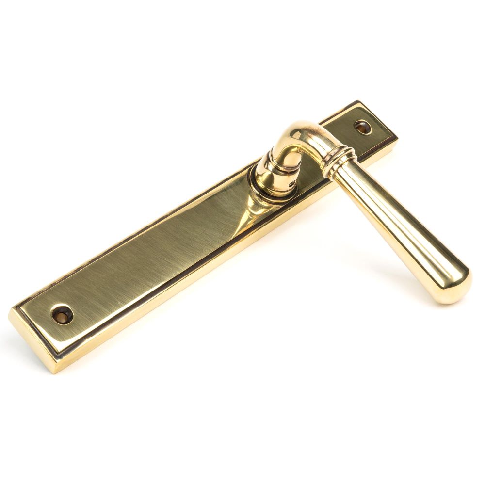 From The Anvil - Aged Brass Newbury Slimline Lever Espag. Latch Set | Sku. 45429 | Trade Door Handles.