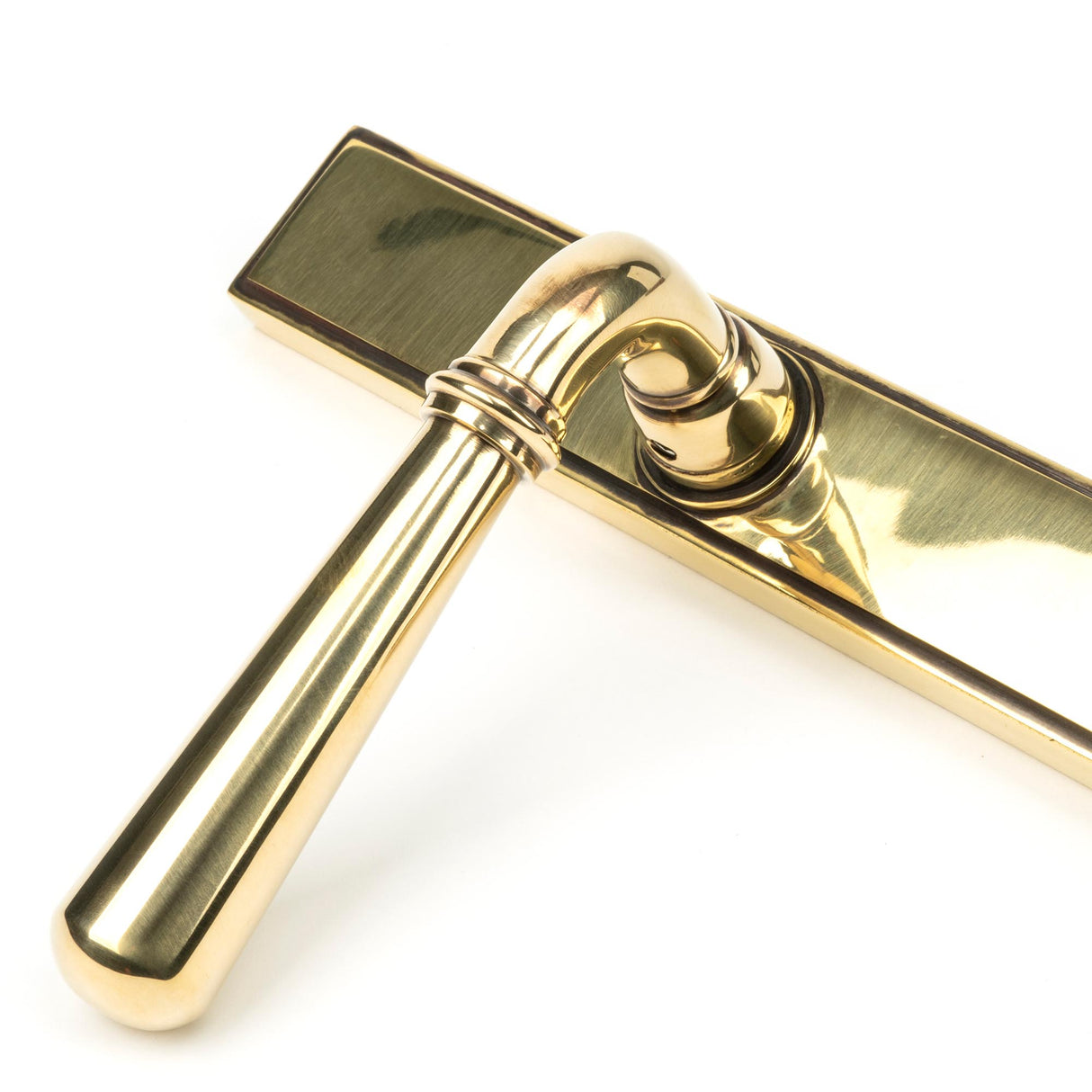 From The Anvil - Aged Brass Newbury Slimline Lever Espag. Latch Set | Sku. 45429 | Trade Door Handles.