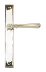 From The Anvil - Polished Nickel Newbury Slimline Lever Espag. Latch Set | Sku. 45430 | Trade Door Handles.