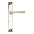 From The Anvil - Polished Nickel Newbury Slimline Lever Espag. Latch Set | Sku. 45430 | Trade Door Handles.