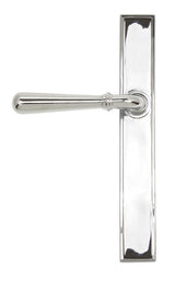 From The Anvil - Polished Chrome Newbury Slimline Lever Espag. Latch Set | Sku. 45431 | Trade Door Handles.