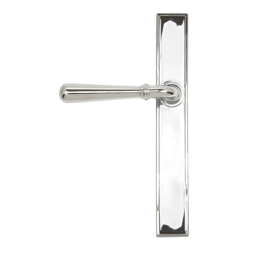 From The Anvil - Polished Chrome Newbury Slimline Lever Espag. Latch Set | Sku. 45431 | Trade Door Handles.