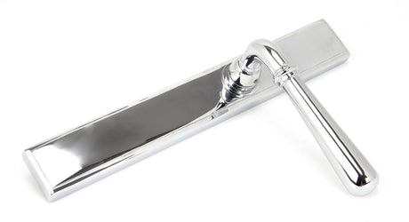 From The Anvil - Polished Chrome Newbury Slimline Lever Espag. Latch Set | Sku. 45431 | Trade Door Handles.