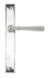 From The Anvil - Polished Chrome Newbury Slimline Lever Espag. Latch Set | Sku. 45431 | Trade Door Handles.