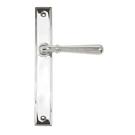 From The Anvil - Polished Chrome Newbury Slimline Lever Espag. Latch Set | Sku. 45431 | Trade Door Handles.