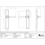 From The Anvil - Polished Bronze Newbury Slimline Lever Espag. Latch Set | Sku. 45432 | Trade Door Handles.