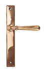 From The Anvil - Polished Bronze Newbury Slimline Lever Espag. Latch Set | Sku. 45432 | Trade Door Handles.