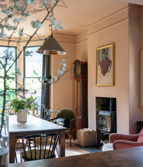 From The Anvil - Hammered Nickel Hockley Pendant in Bluff | Sku. 45433BL | Trade Door Handles.