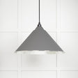 From The Anvil - Hammered Nickel Hockley Pendant in Bluff | Sku. 45433BL | Trade Door Handles.