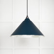 From The Anvil - Hammered Nickel Hockley Pendant in Dusk | Sku. 45433DU | Trade Door Handles.